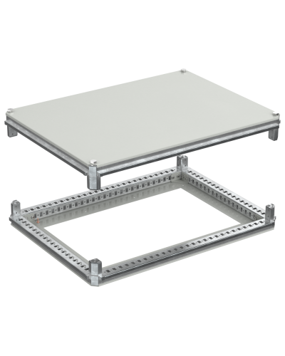 FORMAT Крыша и основание (под фланец) 600х800мм IEK (FO-00-KOF-060-080) в Комсомольске-на-Амуре Аксессуары для стоек и шкафов Pintop.ru
