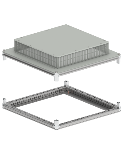 FORMAT Крыша и основание (под фланец) 800х800мм IP31 IEK (FO-00-KOF-080-080-31) в Комсомольске-на-Амуре Аксессуары для стоек и шкафов Pintop.ru