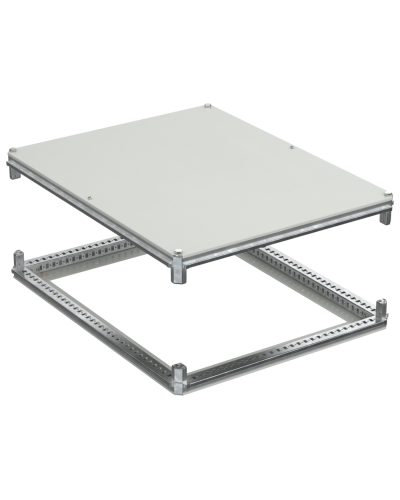 FORMAT Крыша и основание (под фланец) 1000х800мм IEK (FO-00-KOF-100-080) в Комсомольске-на-Амуре Аксессуары для стоек и шкафов Pintop.ru