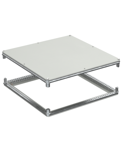 FORMAT Крыша и основание (под фланец) 1000х1000мм IEK (FO-00-KOF-100-100) в Комсомольске-на-Амуре Аксессуары для стоек и шкафов Pintop.ru