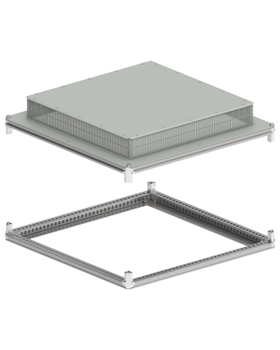 FORMAT Крыша и основание (под фланец) 1000х1000мм IP31 IEK (FO-00-KOF-100-100-31) в Комсомольске-на-Амуре Аксессуары для стоек и шкафов Pintop.ru