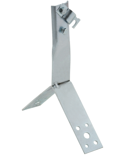 Держатель проводника круглого 6-10мм винтовой для конька h=80мм оцинкованная сталь IEK (ZDP80-11-4-16-80) в Комсомольске-на-Амуре Крепеж Pintop.ru