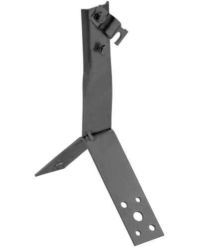 Держатель проводника круглого 6-10мм винтовой для конька h=100мм оцинкованная сталь TD IEK (ZDP80-13-4-16-100) в Комсомольске-на-Амуре Крепеж Pintop.ru