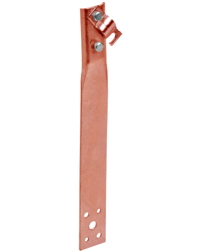 Держатель проводника круглого 6-10мм винтовой прямой h=60мм медь IEK (ZDP86-50-1-16-60) в Комсомольске-на-Амуре Крепеж Pintop.ru