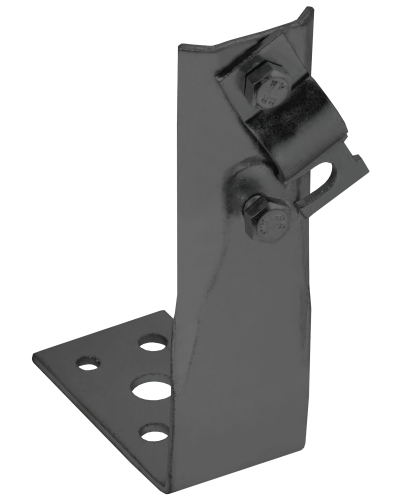 Держатель проводника круглого 6-10мм винтовой угловой h=80мм оцинкованная сталь TD IEK (ZDP87-13-1-16-80) в Комсомольске-на-Амуре Крепеж Pintop.ru