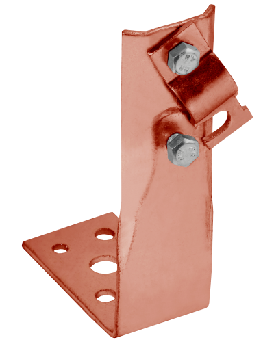 Держатель проводника круглого 6-10мм винтовой угловой h=60мм медь IEK (ZDP87-50-1-16-60) в Комсомольске-на-Амуре Крепеж Pintop.ru