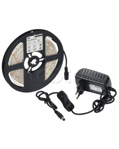 Комплект DIY (2835W60-4,8-IP65-12В 5м + др. + выкл.) IEK (LSR1-2-060-65-1-05-S1) в Комсомольске-на-Амуре Источники света(Лампы) Pintop.ru