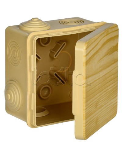 Коробка расп. КМ 80х80х50мм о/к IP54 7 вв. сосна IEK (UKO31-080-080-050-K34-54) в Комсомольске-на-Амуре Распределительные коробки Pintop.ru