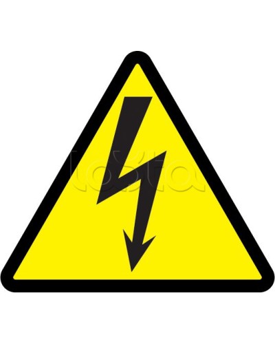 Самоклеящаяся этикетка: 85x85x85, символ Молния IEK (YPC30-MOLNI-3-096) в Комсомольске-на-Амуре Дополнительное оборудование для ОПС Pintop.ru