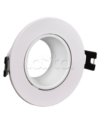 Светильник 4104 встраиваемый MR16 круг пласт. белый IEK (LT-UVB0-4104-GU05-1-K01) в Комсомольске-на-Амуре Светильники Pintop.ru