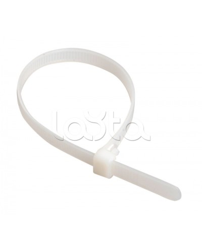 Стяжка 150x2,5 мм нейлоновая, белая IEK (UHH31-D025-150-100) в Комсомольске-на-Амуре Стяжки-хомуты Pintop.ru