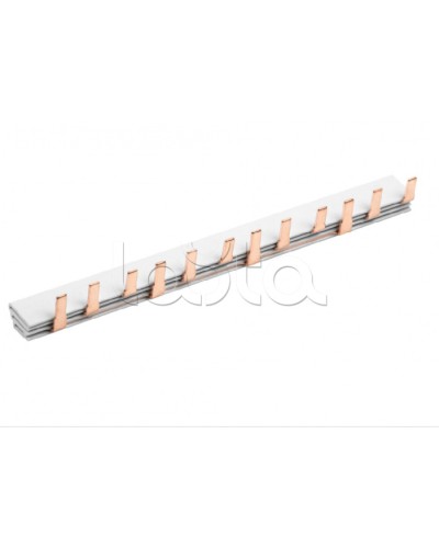 Шина соединительная типа PIN (12 штырей) 3Р 63А (22см) IEK (YNS21-3-063-22-12) в Комсомольске-на-Амуре Клеммные колодки Pintop.ru