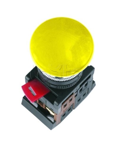 Кнопка AEA-22 Гриб желтая без подсветки 1з+1р IEK BBG30-AEA-K05 в Комсомольске-на-Амуре Аксессуары для кабель-канала Pintop.ru