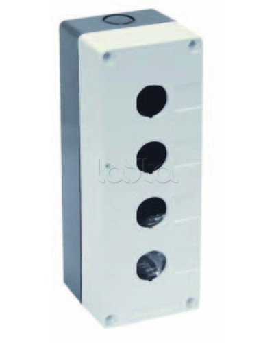 Корпус КП104 для кнопок 4 места белый IEK BKP10-4-K01 в Комсомольске-на-Амуре Аксессуары для кабель-канала Pintop.ru