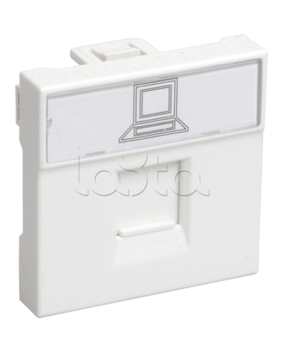 Розетка информационная РКИ-20-00-П RJ-45 UTP кат. 5e IEK CKK-40D-RI2-K01 в Комсомольске-на-Амуре Аксессуары для кабель-канала Pintop.ru