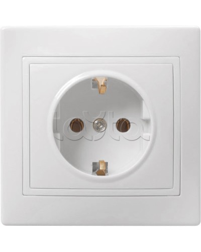 Розетка «Кварта» 2Р+Е, 1 модуль, без шторок, для скрытого монтажа IEK (ERK14-K01-16-DM) в Комсомольске-на-Амуре Аксессуары для кабель-канала Pintop.ru