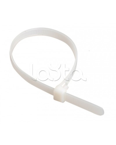 Стяжка 300x3,6 мм нейлоновая, белая IEK UHH31-D036-300-100 в Комсомольске-на-Амуре Стяжки-хомуты Pintop.ru