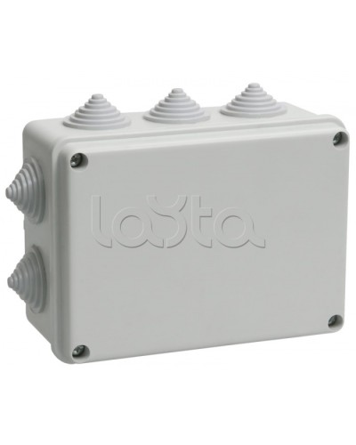 Коробка КМ41242 распаячная для о/п (RAL7035, 10 гермовводов) IEK UKO10-150-110-070-K41-55 в Комсомольске-на-Амуре Распределительные коробки Pintop.ru