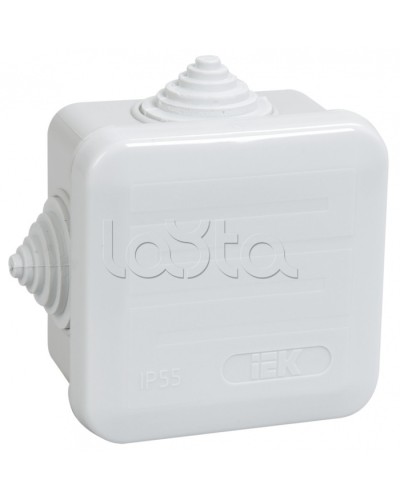 Коробка КМ41236 распаячная для о/п (RAL7035, 4 гермоввода, защелкивающаяся крышка) IEK UKOZ11-070-070-040-K41-44 в Комсомольске-на-Амуре Распределительные коробки Pintop.ru