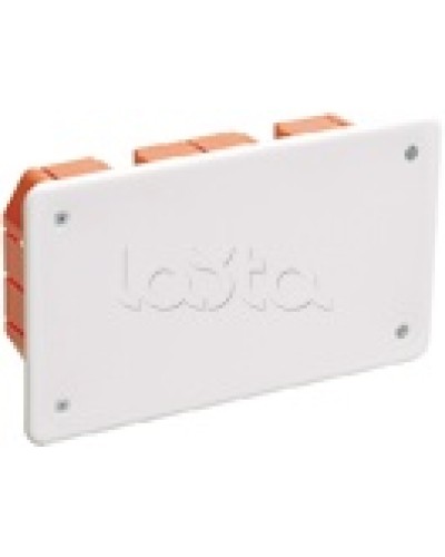 Коробка КМ41006 распаячная для твердых стен (с саморезами, с крышкой) IEK UKT11-172-096-045 в Комсомольске-на-Амуре Распределительные коробки Pintop.ru