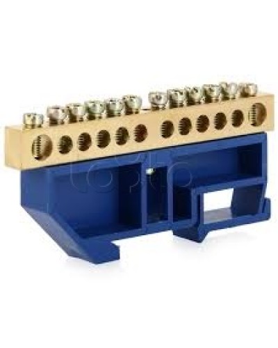 Шина нулевая с DIN-изолятором ШНИ-6x9-10-Д-С IEK YNN10-69-10D-K07 в Комсомольске-на-Амуре Клеммные колодки Pintop.ru