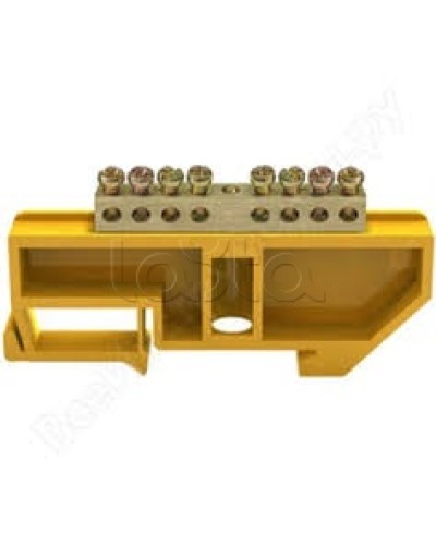 Шина PE земля на DIN-изоляторах ШНИ-6х9-8-Д-Ж IEK YNN10-69-8D-K05 в Комсомольске-на-Амуре Клеммные колодки Pintop.ru
