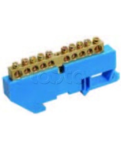 Шина нулевая в комбинированном DIN-изоляторе типа «Стойка» ШНИ-8x12-16-КС-С IEK YNN10-812-16DP-K07 в Комсомольске-на-Амуре Клеммные колодки Pintop.ru