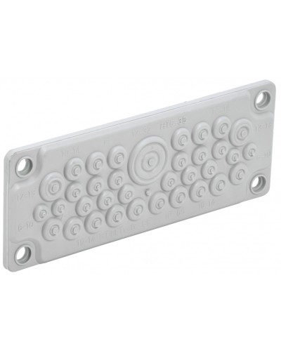 TITAN Ввод кабельный мембр. 35 отв. d=7-32мм IP65 серый IEK (TI-00D-MC-035-65) в Комсомольске-на-Амуре Аксессуары для стоек и шкафов Pintop.ru