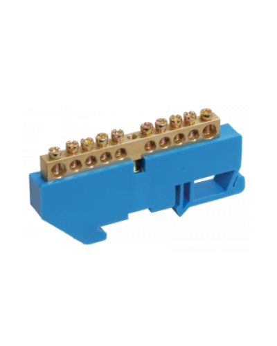 Шина N ноль на DIN-изол ШНИ-6х9-20-Д-С IEK YNN10-69-20D-K07 в Комсомольске-на-Амуре Клеммные колодки Pintop.ru