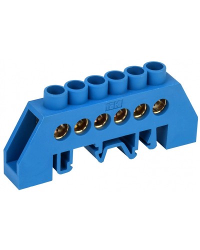 Шина нулевая ШНИ-8х12-6-КС-С IEK (YNN10-812-6DP-K07) в Комсомольске-на-Амуре Клеммные колодки Pintop.ru