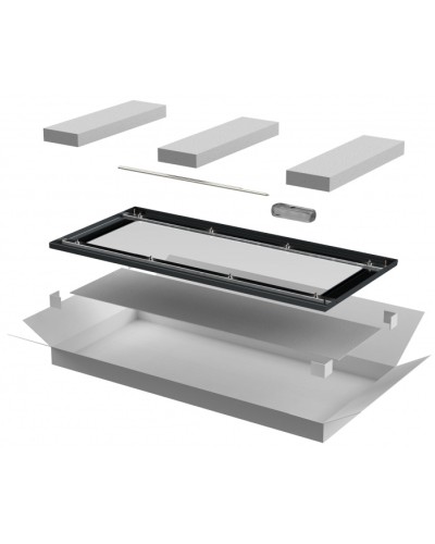 ITK LINEA N Дверь стеклянная 600мм шкафа 33U чер. (LN05-33U6X-DR) в Комсомольске-на-Амуре Аксессуары для стоек и шкафов Pintop.ru