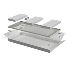 ITK LINEA N Дверь перфорированная 800мм шкафа 18U сер. (LN35-18U8X-DP)