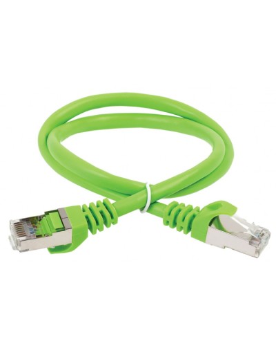 ITK Коммутационный шнур (патч-корд), кат.5Е FTP, 0,5м, зеленый (PC02-C5EF-05M) в Комсомольске-на-Амуре Патч-корды и пигтейлы Pintop.ru