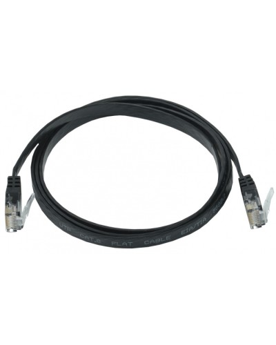 ITK Коммутационный шнур плоский кат.6 UTP 5м чёрный (PC09-C06U-5M-FL) в Комсомольске-на-Амуре Патч-корды и пигтейлы Pintop.ru