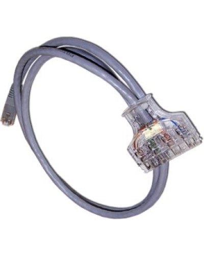 Патч-корд 110 тип - RJ45, 4 пары, UTP, категория 6, 1 м LANMASTER LAN-45-P4-1.0/6 в Комсомольске-на-Амуре Патч-корды и пигтейлы Pintop.ru
