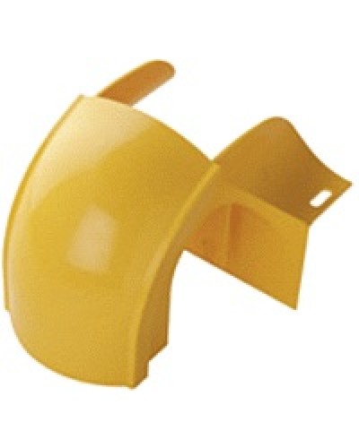 Спуск кабельный под трубу, с крышкой для лотка 120 мм, желтый LANMASTER LAN-OT120-OS в Комсомольске-на-Амуре Аксессуары для кабель-канала Pintop.ru
