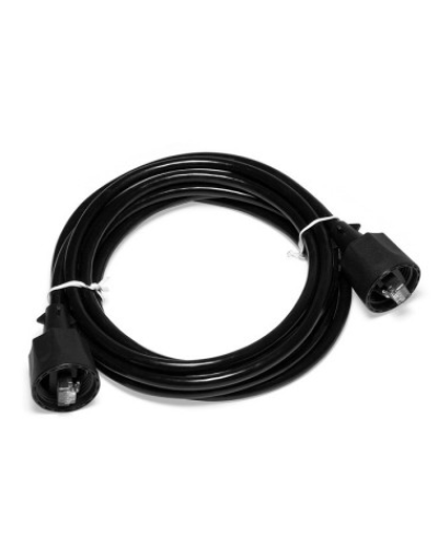 Патч-корд индустриальный RJ45 - RJ45, 4 пары, FTP, категория 5е, 2 м, черный LANMASTER LAN-S45-45-2.0-WP в Комсомольске-на-Амуре Патчкорды (медные) Pintop.ru