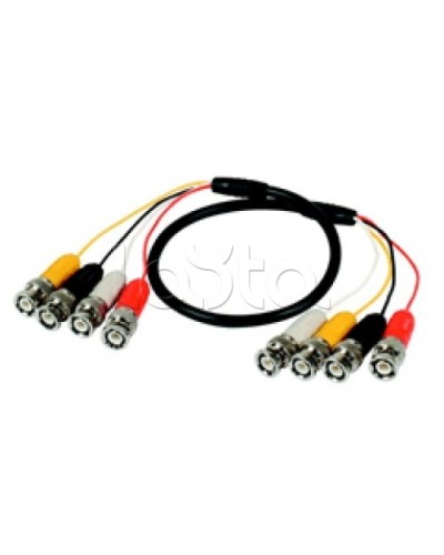 Кабель соединительный 4BNCx4BNC (штекер), 100см Lazso WC414 в Комсомольске-на-Амуре Видеоусилители, Модуляторы, Делители Pintop.ru