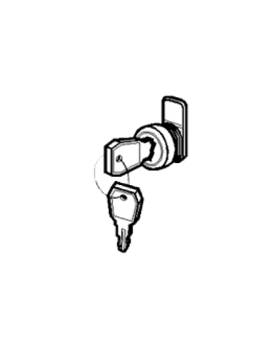 Замок и ключ для щитов встраиваемых и распределительных Legrand 001491 в Комсомольске-на-Амуре Расходные материалы для шкафов и стоек Pintop.ru