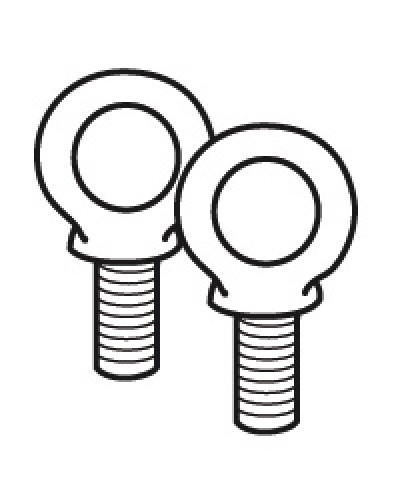 Комплект подъемных колец Legrand 020482 в Комсомольске-на-Амуре Аксессуары для стоек и шкафов Pintop.ru