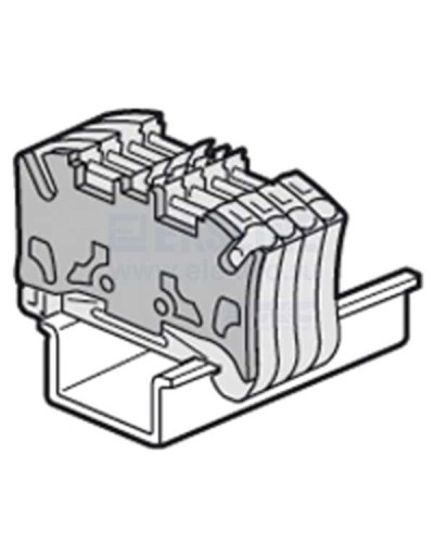 Торцевая крышка Viking 3 для пружинных клемм с шагом 5 мм двухъярусных Legrand 037589 в Комсомольске-на-Амуре Клеммные колодки Pintop.ru