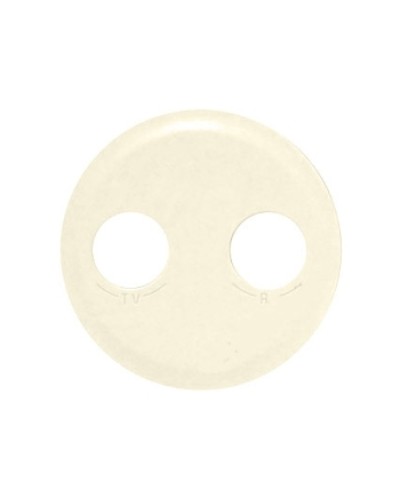 Лицевая панель для розетки TV/FM слоновая кость Celiane Legrand 066232 в Комсомольске-на-Амуре Аксессуары для кабель-канала Pintop.ru