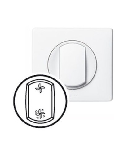 Клавиша Вентиляция белая CelianeLegrand 068061 в Комсомольске-на-Амуре Аксессуары для кабель-канала Pintop.ru