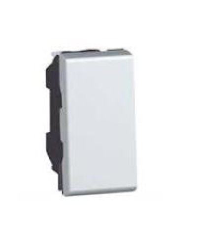 Переключатель на 2 направления Mosaic 1 модуль 10 AX алюминий Legrand 079201 в Комсомольске-на-Амуре Аксессуары для кабель-канала Pintop.ru