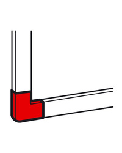 Угол плоский для кабель-канала METRA 40x16 Legrand (638153) в Комсомольске-на-Амуре Аксессуары для кабель-канала Pintop.ru
