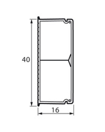 Кабель-канал с перегородкой METRA 40x16 Legrand (638195) в Комсомольске-на-Амуре Кабель-канал Pintop.ru