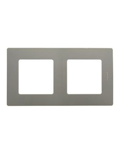 Рамка 2 поста Etika светлая галька Legrand 672522 в Комсомольске-на-Амуре Аксессуары для кабель-канала Pintop.ru