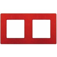 Рамка 2 поста Etika красный (10 шт/уп) Legrand 672532