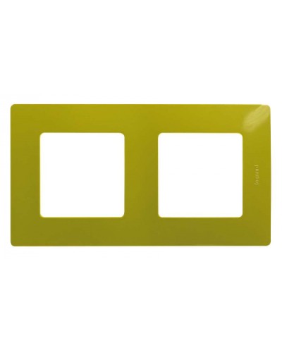 Рамка 2 поста Etika зеленый папоротник Legrand 672542 в Комсомольске-на-Амуре Аксессуары для кабель-канала Pintop.ru
