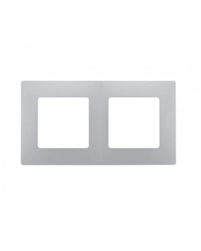 Рамка 2 поста Etika алюминий Legrand 672552 в Комсомольске-на-Амуре Аксессуары для кабель-канала Pintop.ru
